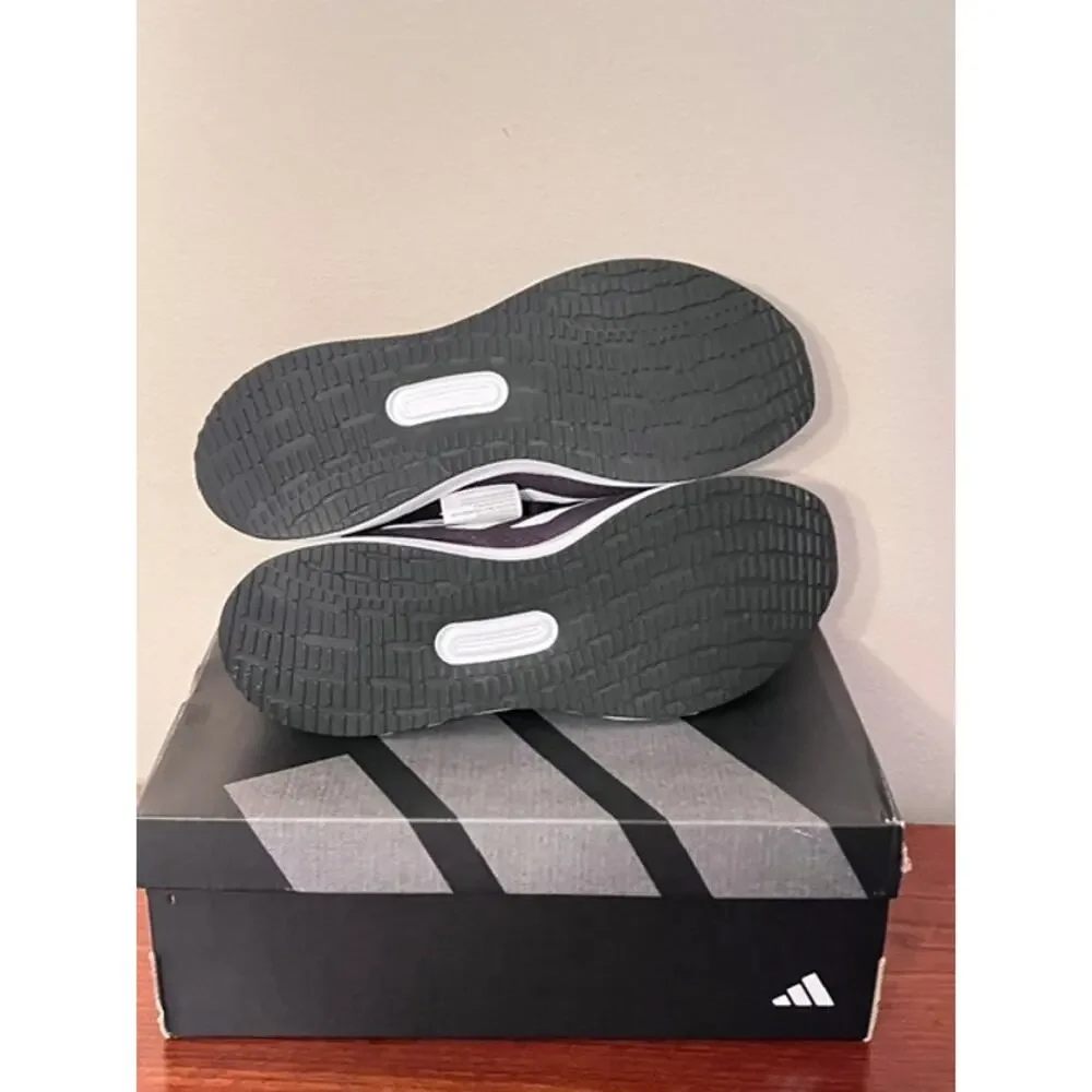 Mens Adidas Run Falcon 5 Black/White Athletic Sneaker Size 10